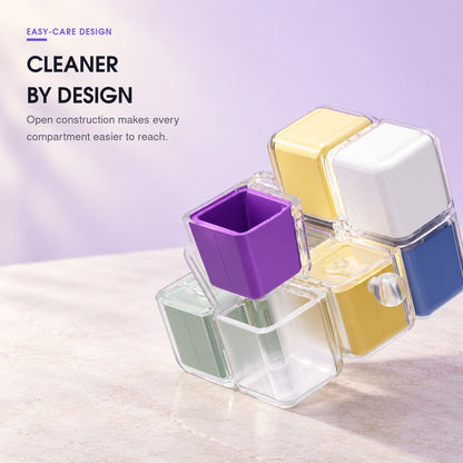 💊 8-Compartment Rotating Cube Pill Organizer