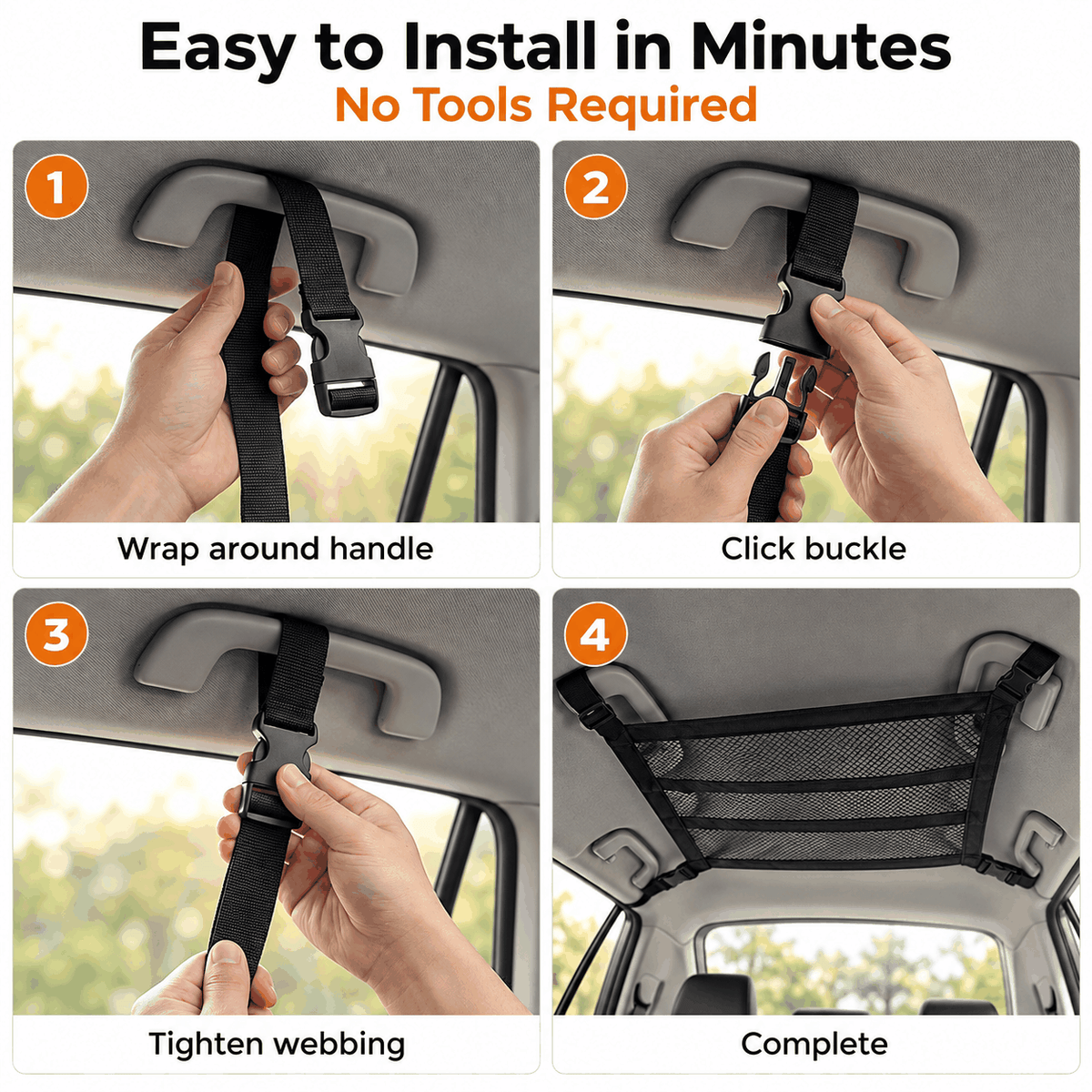 Four step SkyStow installation guide