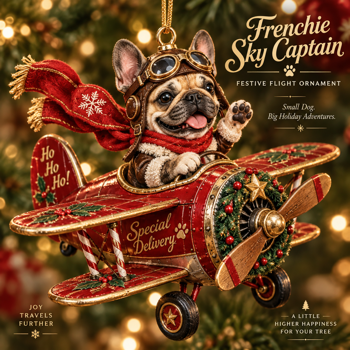 🎄✈️ Christmas Adventure Aviators Ornament Collection