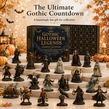 🎃 2026 Gothic Halloween Legends Advent Calendar – 24 Dark Collectible Figures