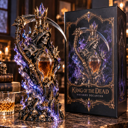 💀👑 King of the Dead Grim Reaper Whiskey Decanter