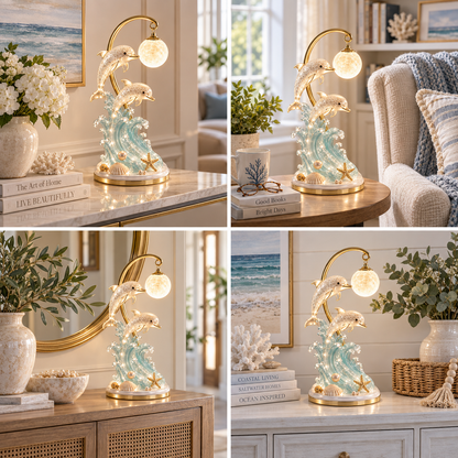 🐬🌙 Dolphin Moonlight Ocean Lamp 🌊✨