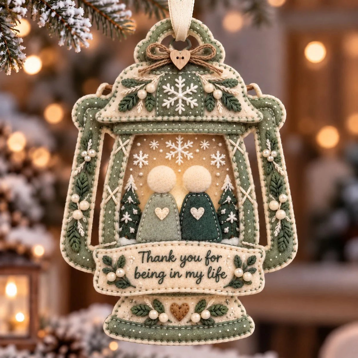 🔥Last Day 50% OFF- 🎄 Handcrafted Felt Christmas Keepsake Ornament | A Meaningful Gift for Someone Special