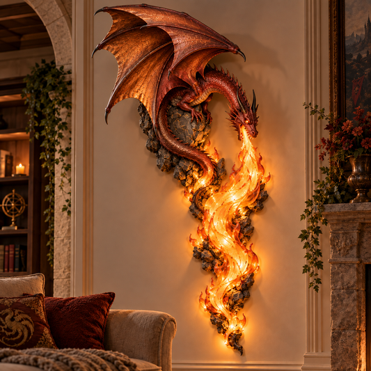🔥Last Day 49% OFF -🐉 Dragonfire Guardian™ Wall Sconce – A Legendary Flame Awakens On Your Wall 🔥-⚡ Plug-In Power