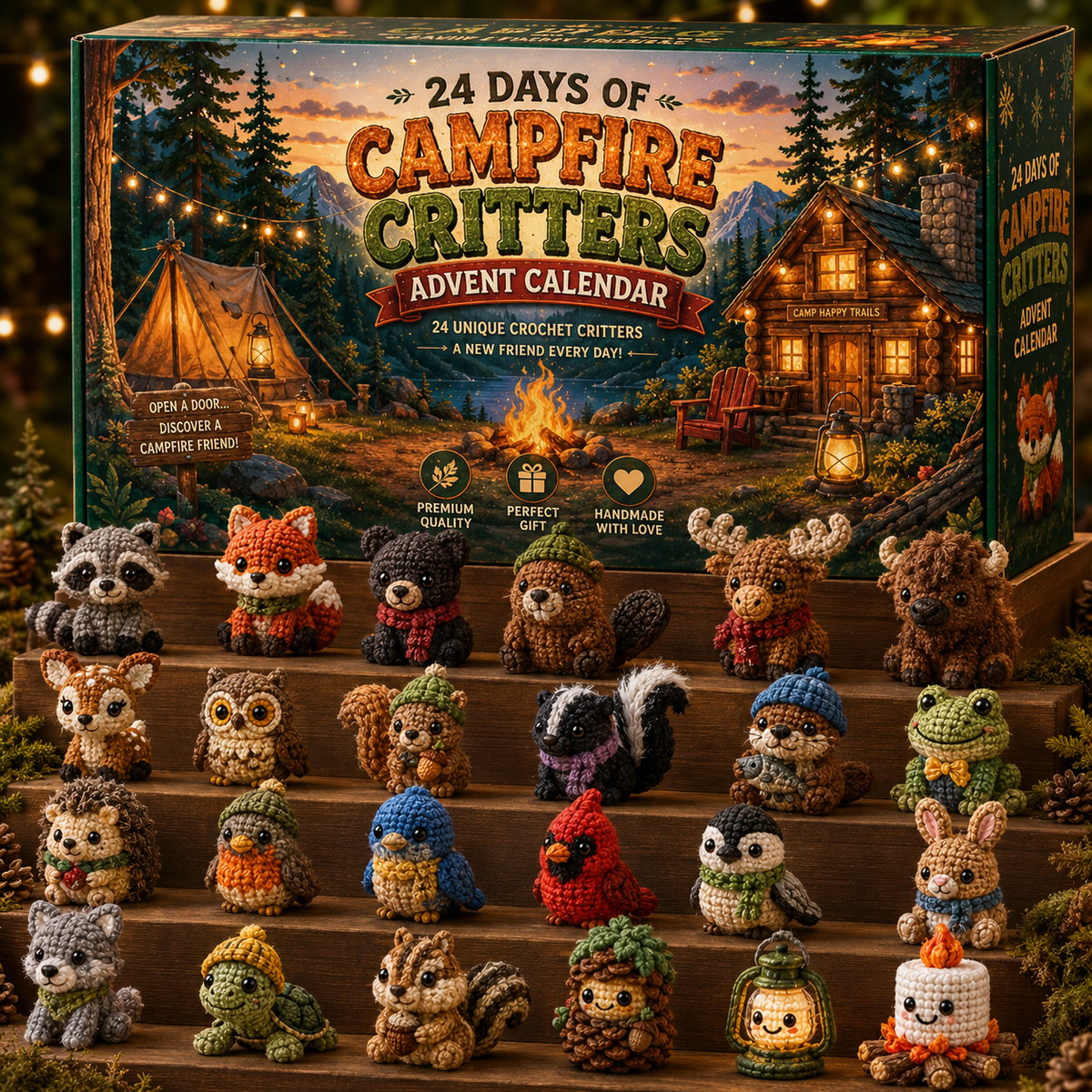 🔥 24 Days of Campfire Critters Advent Calendar 🦊🌲