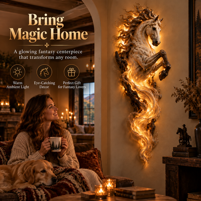 🔥Last Day 49% OFF -🦄 Celestial Flame Unicorn™ Wall Sconce – A Magical Guardian Awakens on Your Wall
