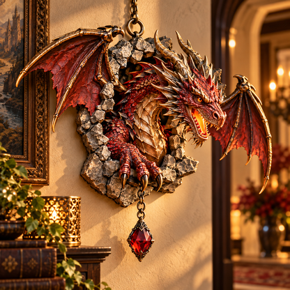 🐉✨ Dragon Rift Guardian™ – 3D Breaking-Through Dragon Wall Hanging