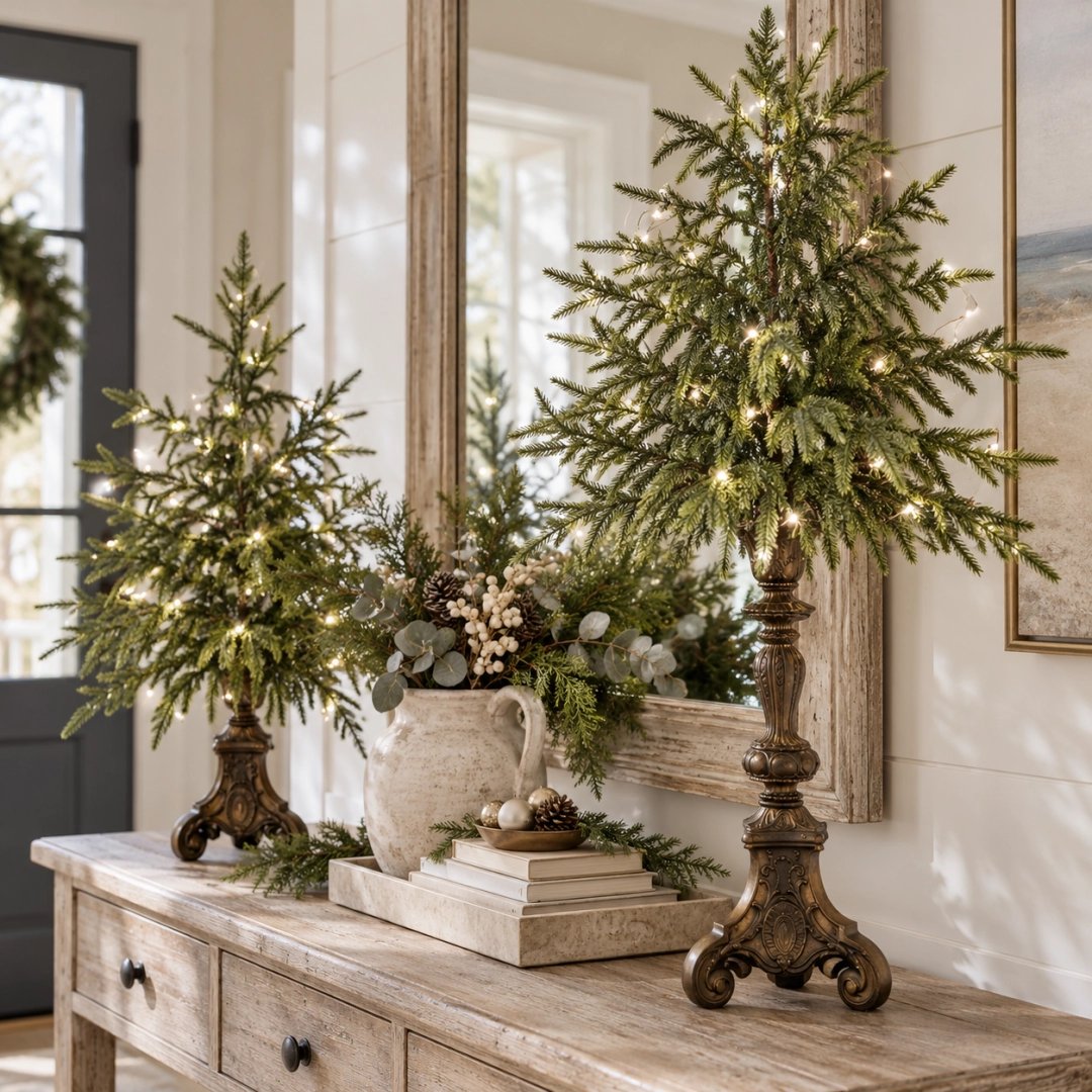 🔥Last Day 50% OFF- Vintage Lighted Norfolk Pine Trees