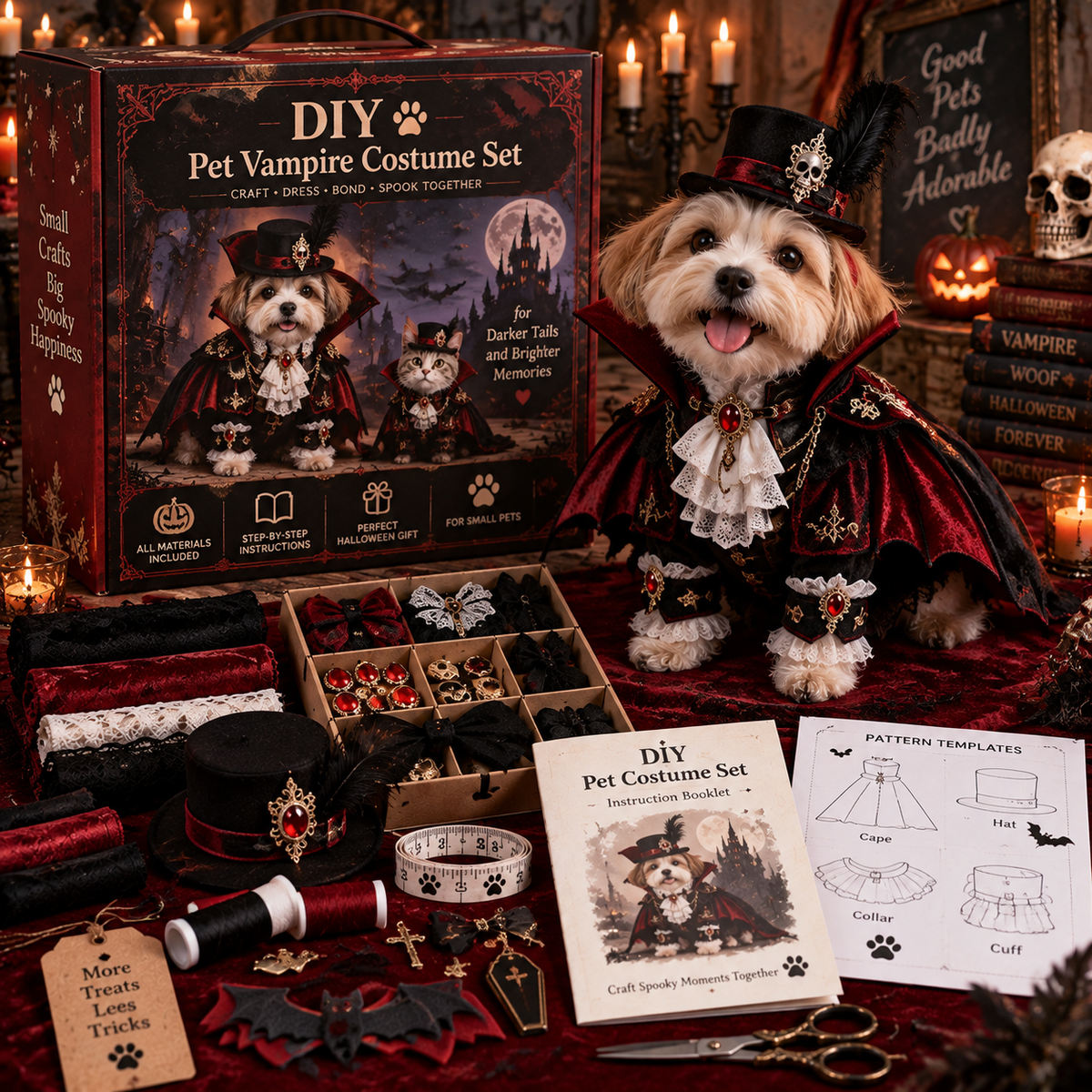 Vampire Count DIY Pet Costume