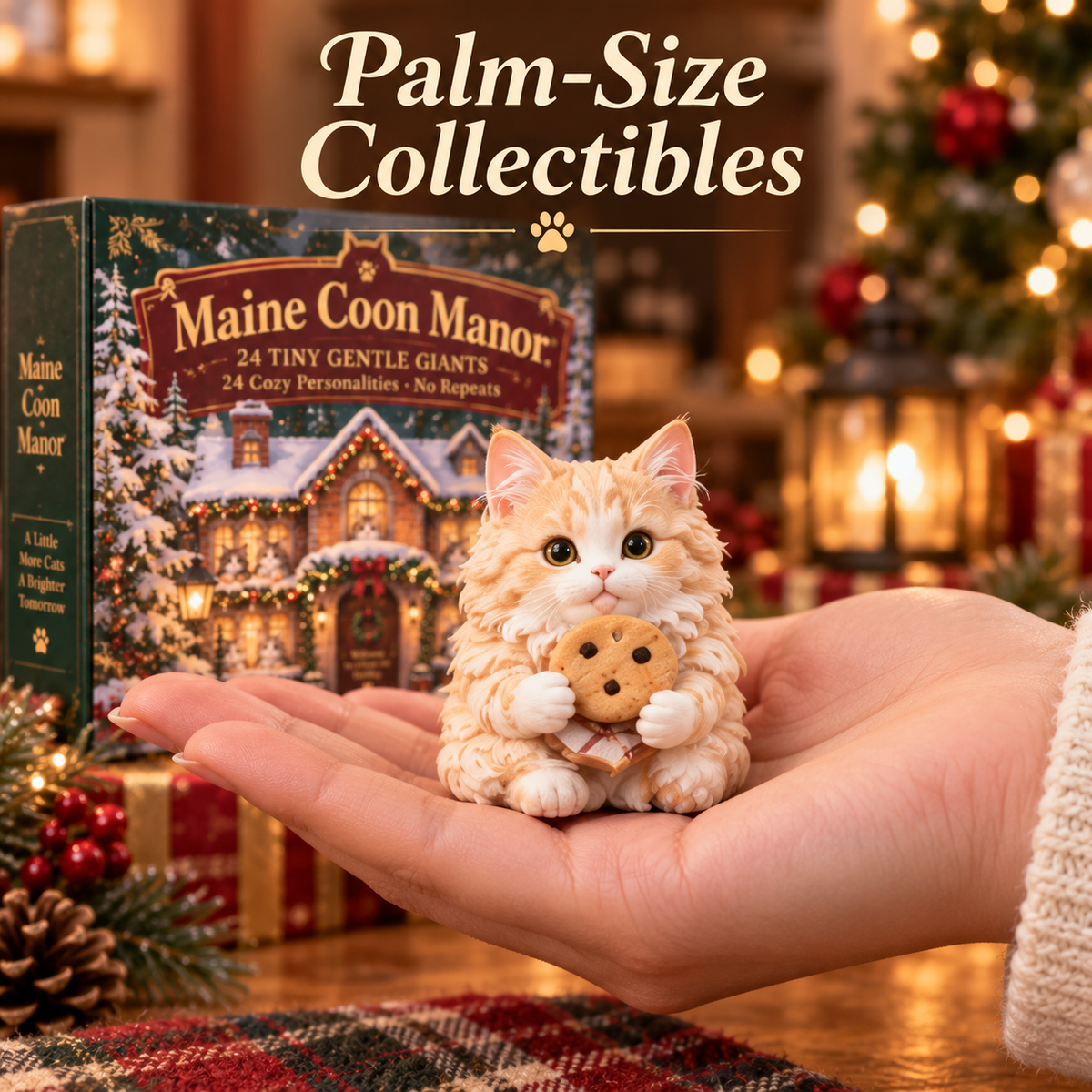 Palm size Maine Coon collectible