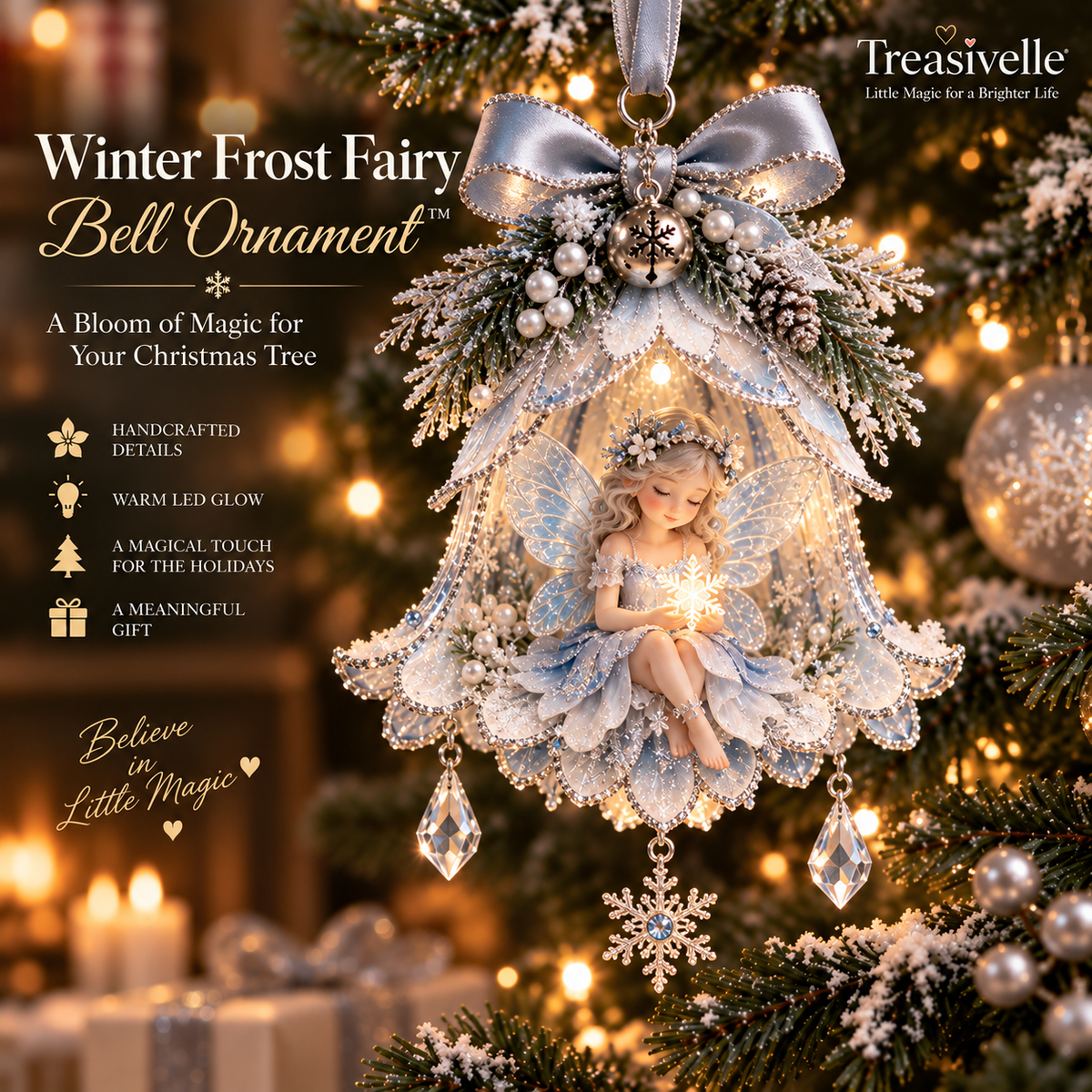 🧚‍♀️✨ Enchanted Fairy Bell Christmas Ornament™