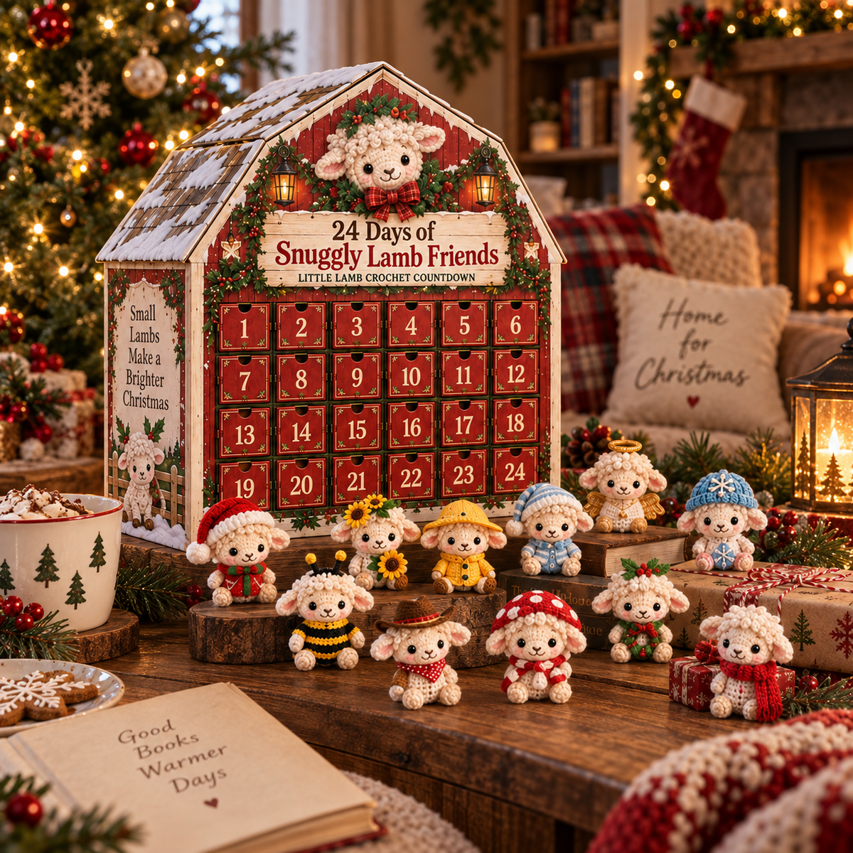 🐑🎄 24 Days of Snuggly Lamb Friends™ – Crochet Advent Calendar