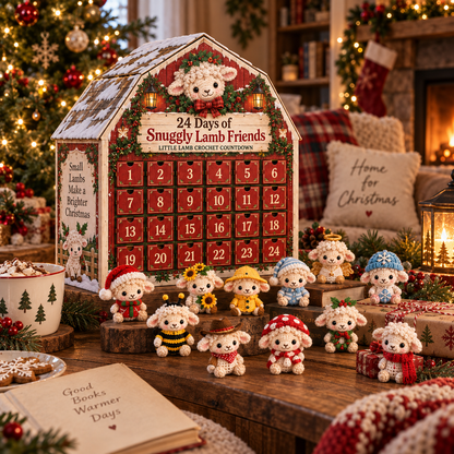 🐑🎄 24 Days of Snuggly Lamb Friends™ – Crochet Advent Calendar