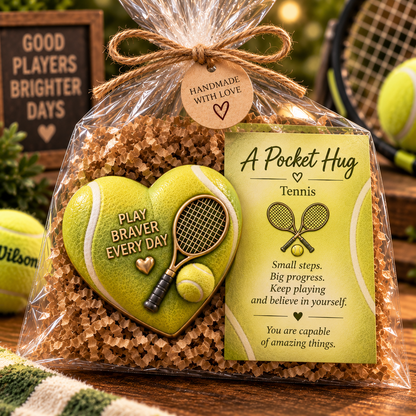 🏆 Sports Pocket Hug – Inspirational Keepsake Gift for Athletes & Sports Lovers ❤️