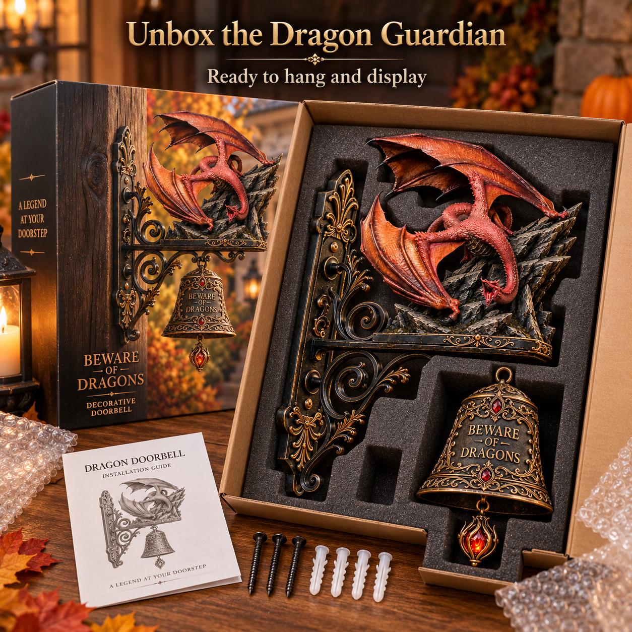 Dragon guardian door bell unboxing