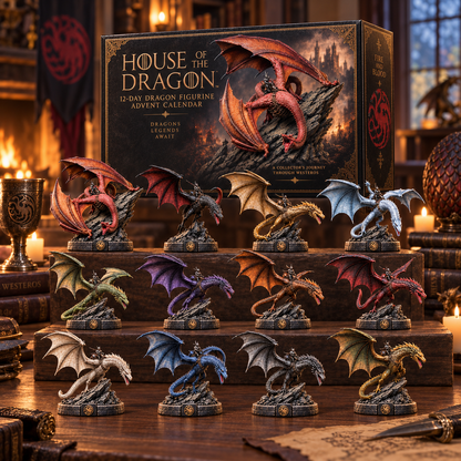 🐉 12 Days of Dragon Legends – Premium Dragon Figurine Advent Calendar