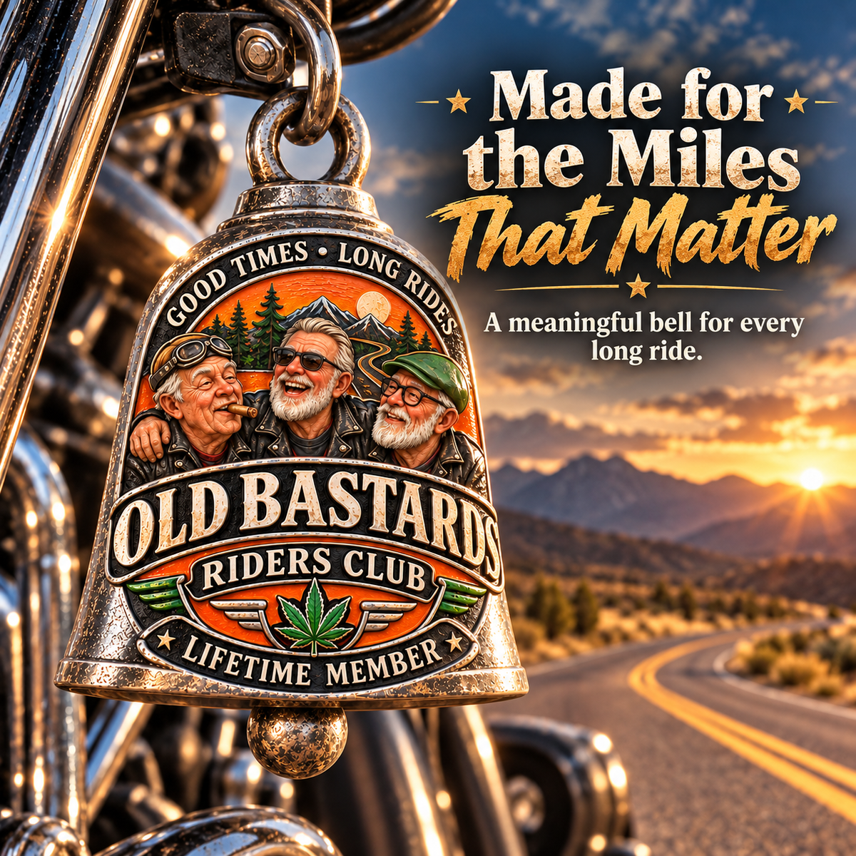 🏍️🔔 Old Bastards Riders Club Bell 🔥🛣️
