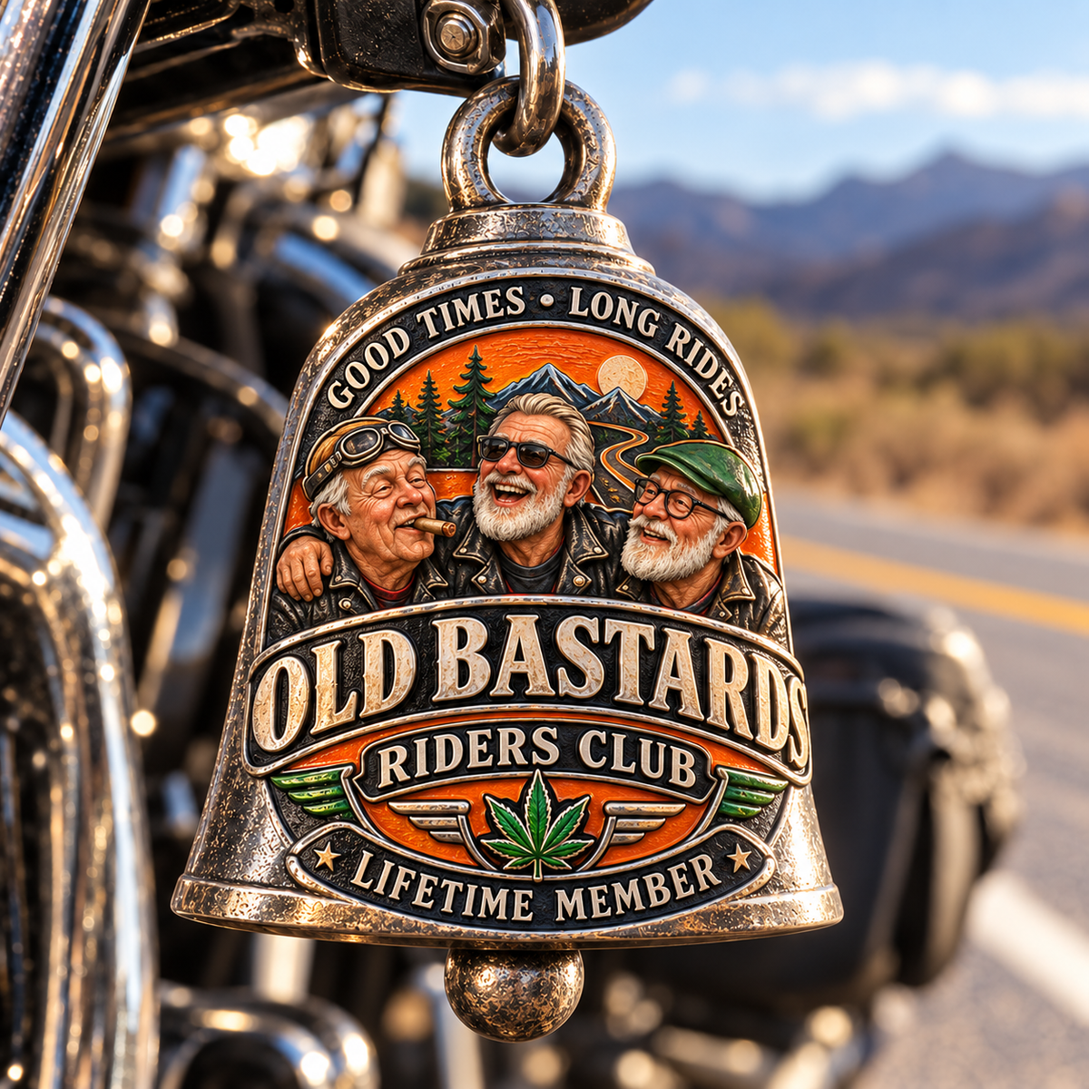 🏍️🔔 Old Bastards Riders Club Bell 🔥🛣️