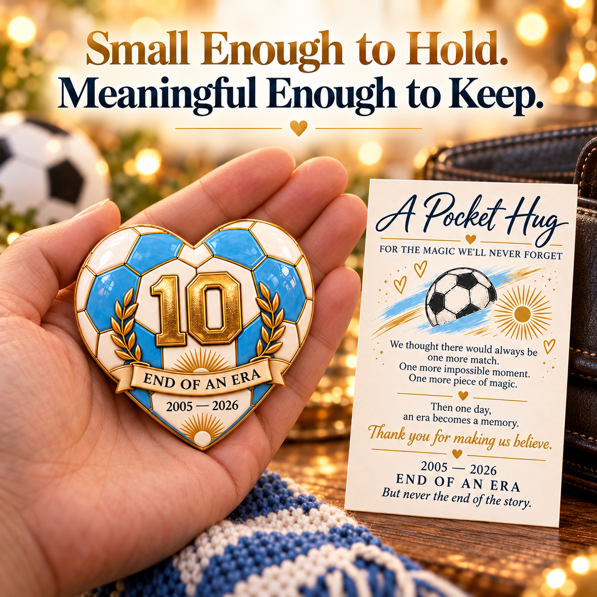 ⏰Limited Stock 50% OFF - ⚽ Pocket Hug Commemorating a Legend 💙