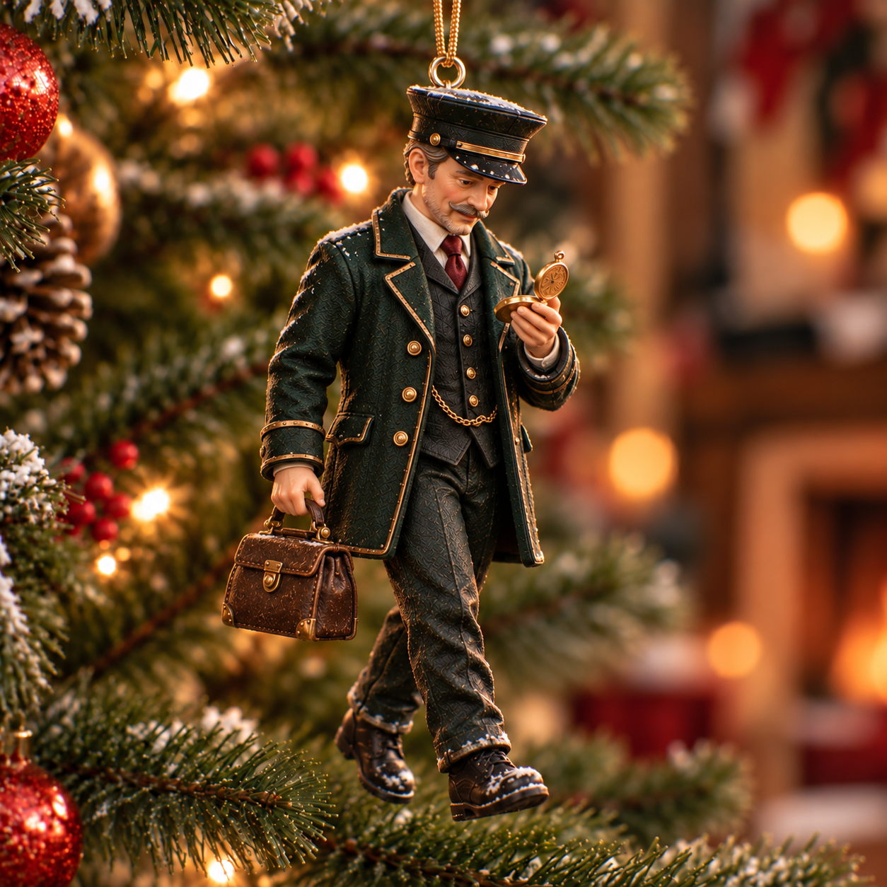 Christmas ornaments lifestyle scene