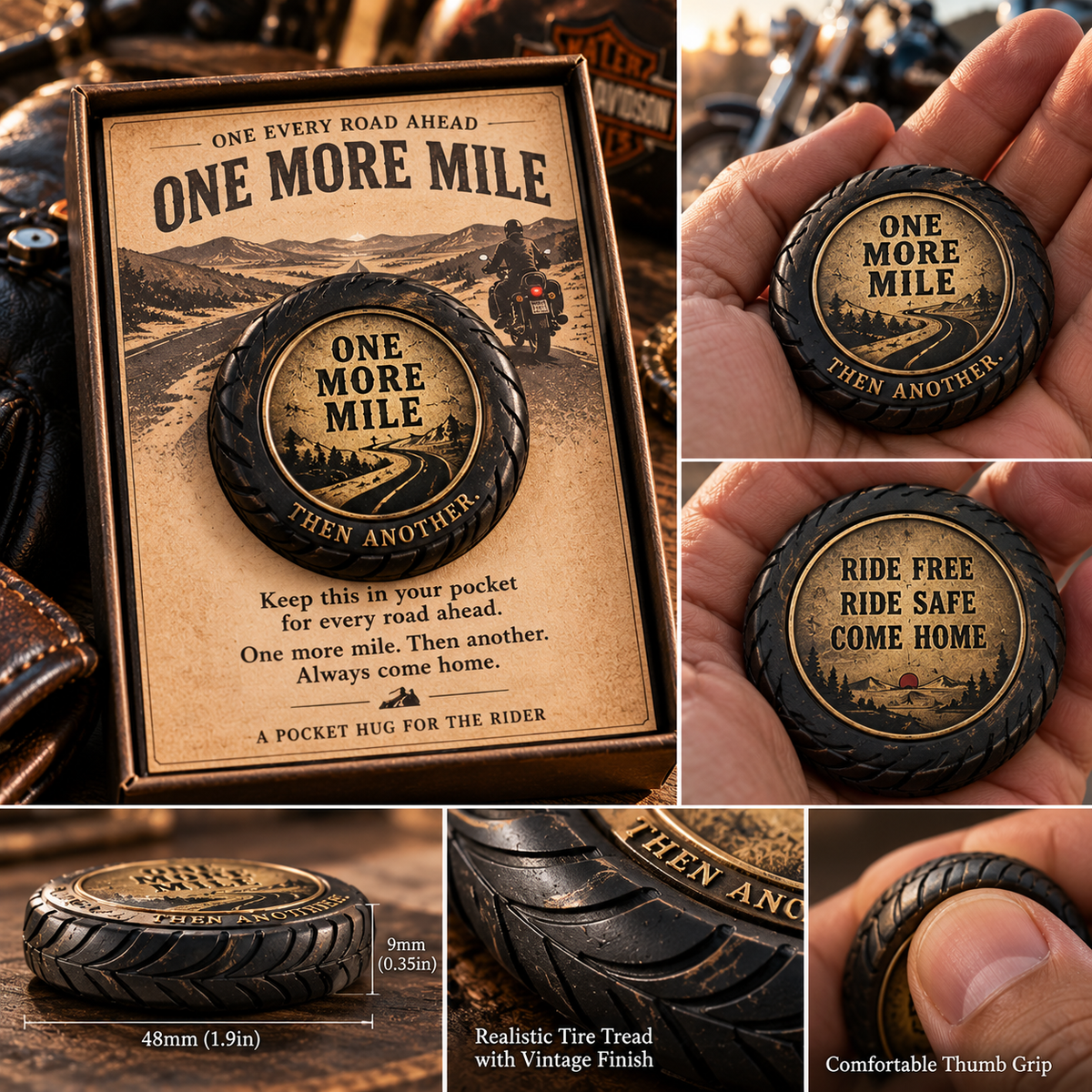 🏍️ One More Mile™ Pocket Hug for Riders