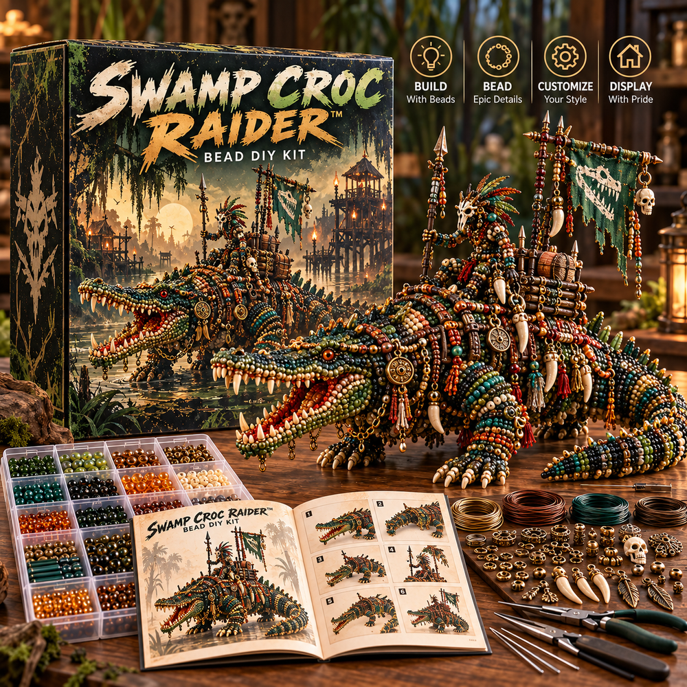 Swamp Croc Raider bead DIY kit