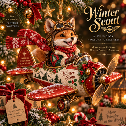 🎄✈️ Christmas Adventure Aviators Ornament Collection
