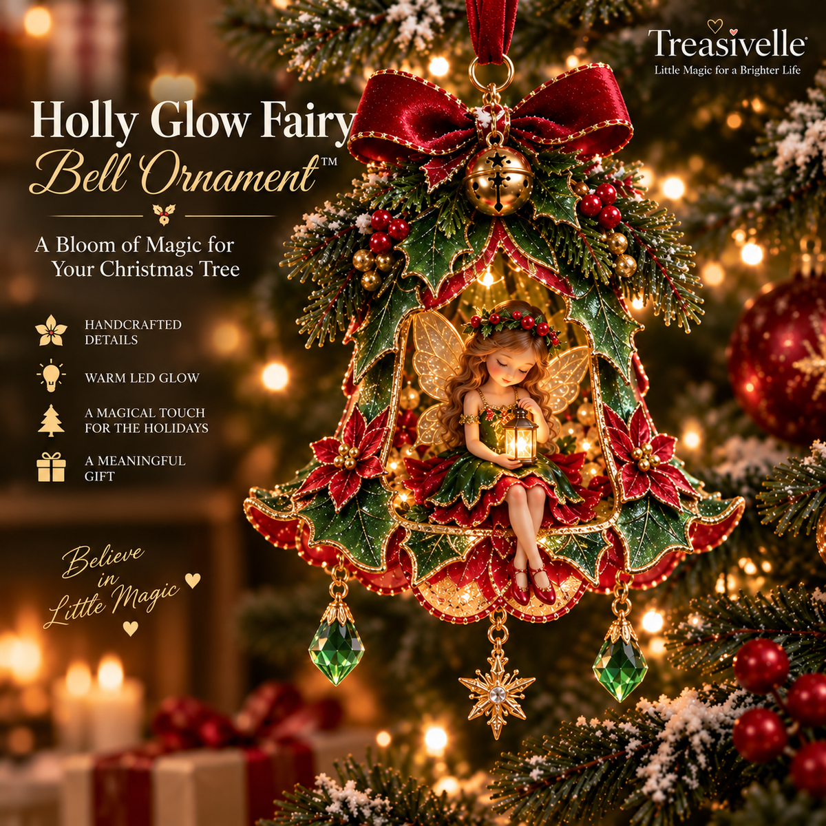 🧚‍♀️✨ Enchanted Fairy Bell Christmas Ornament™