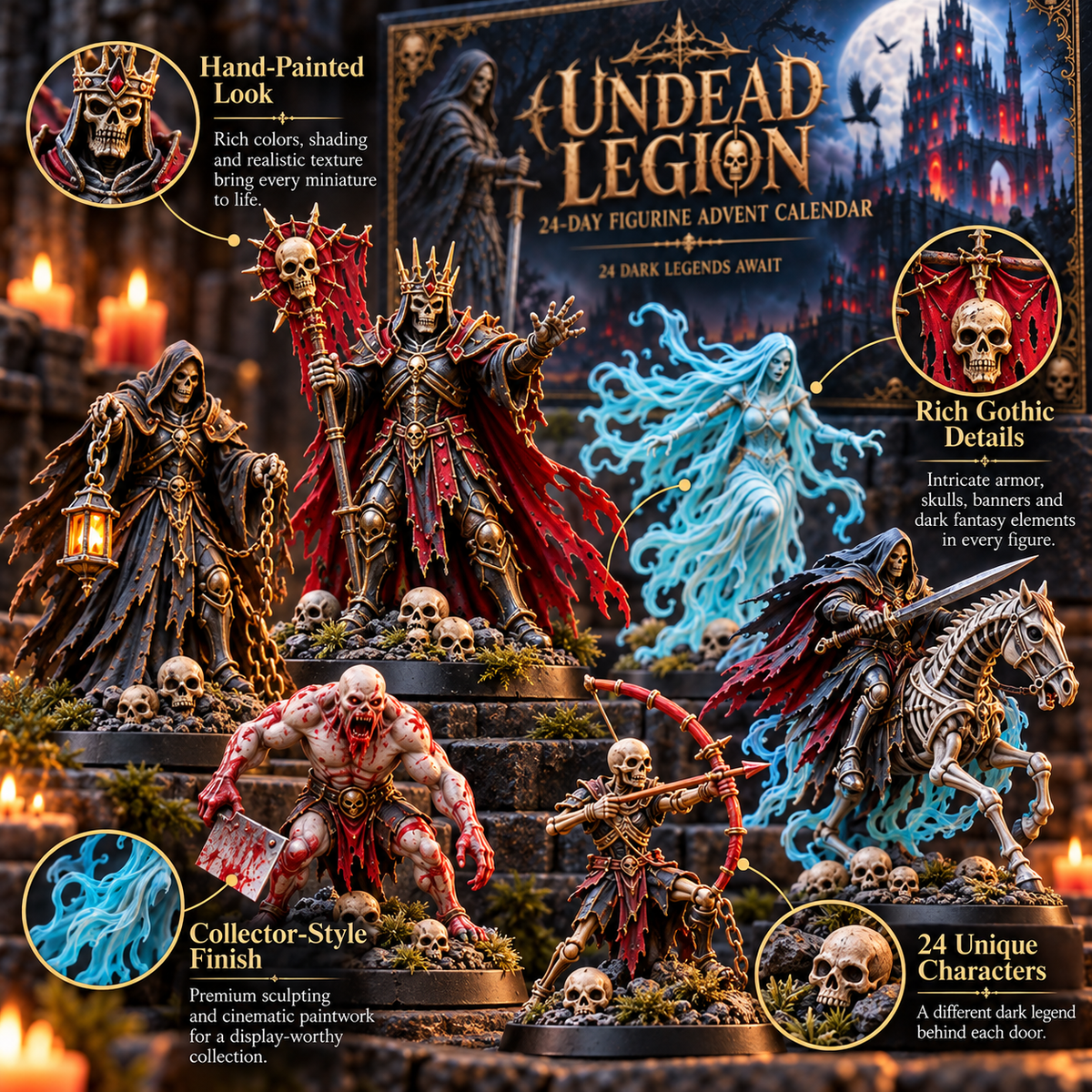 Undead Legion detailed fantasy figurines