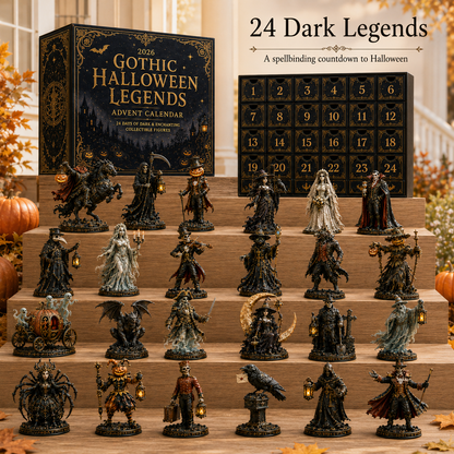 🎃 2026 Gothic Halloween Legends Advent Calendar – 24 Dark Collectible Figures