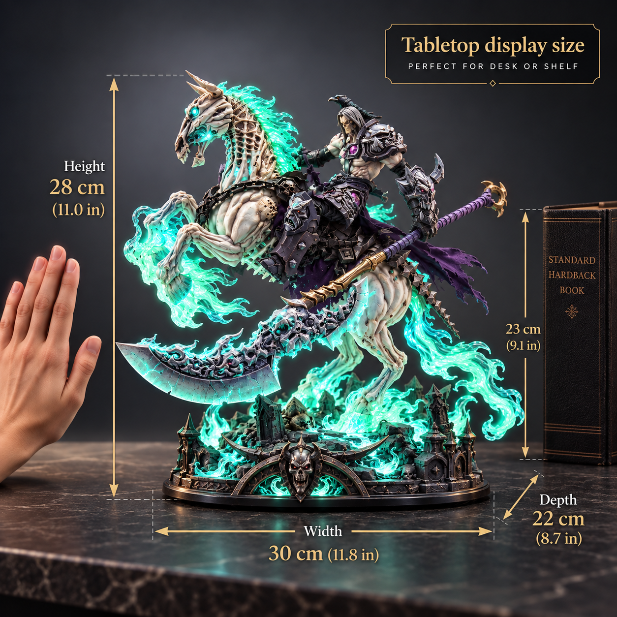 Wraithfire Horseman approximate size guide
