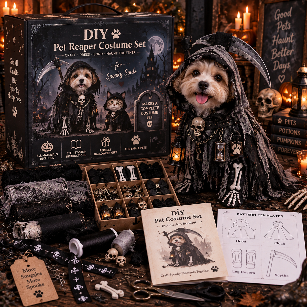 Grim Reaper Spirit DIY Pet Costume