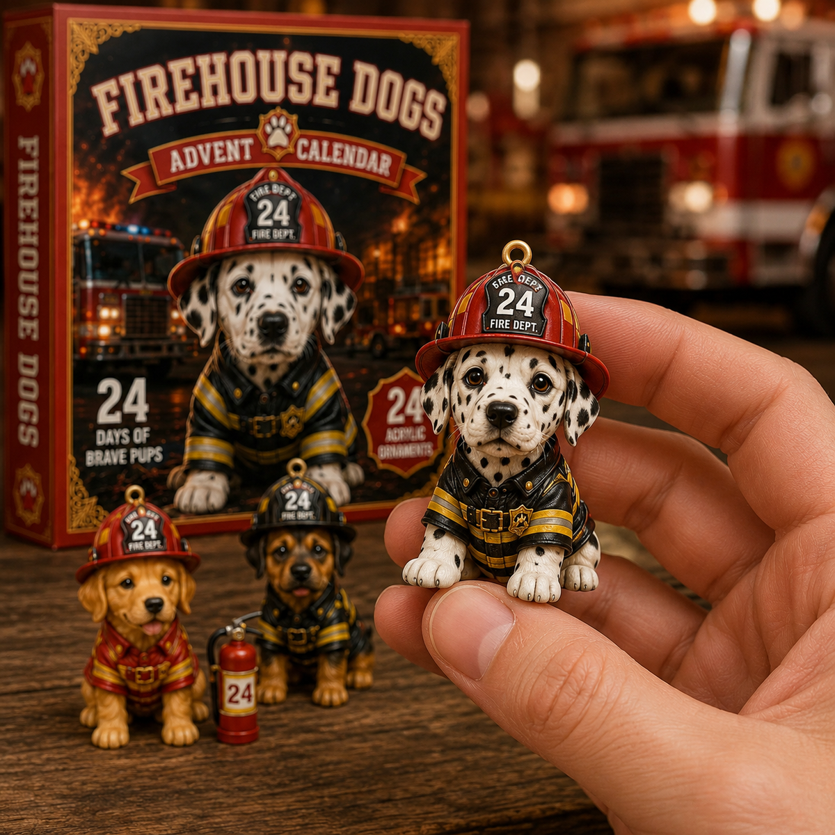 🔥🐾 24 Days of Brave Pups – Firehouse Dogs Advent Calendar 🚒🎄