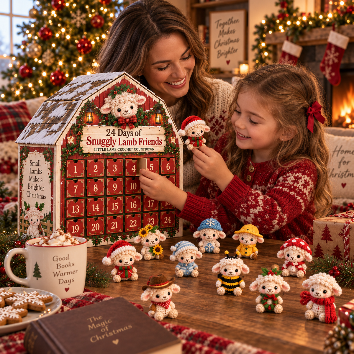 🐑🎄 24 Days of Snuggly Lamb Friends™ – Crochet Advent Calendar