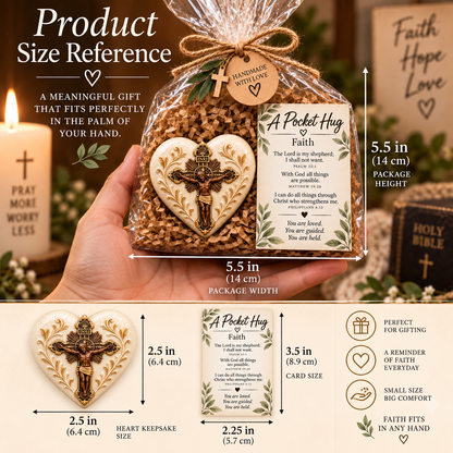 🙏 Faith Pocket Hug – Christian Inspirational Keepsake Gift ❤️