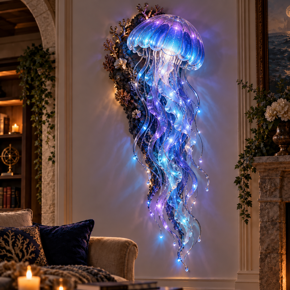 🌊✨ Enchanted Ocean Legends™ Lighted Wall Décor Collection 🐋🧜‍♀️