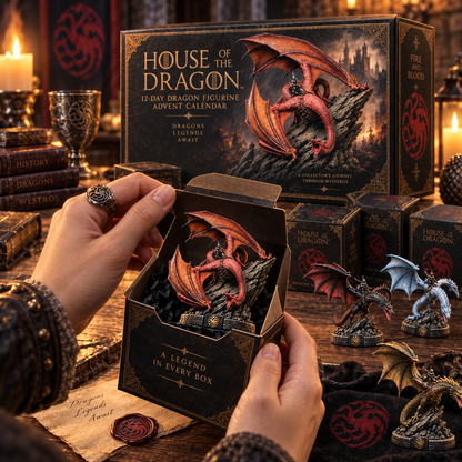 🐉 12 Days of Dragon Legends – Premium Dragon Figurine Advent Calendar