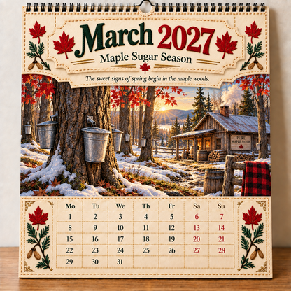 🇨🇦🍁 2027 Canada 160th Anniversary Wall Calendar 🍁🇨🇦