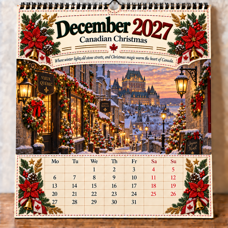 December 2027 Canada Calendar