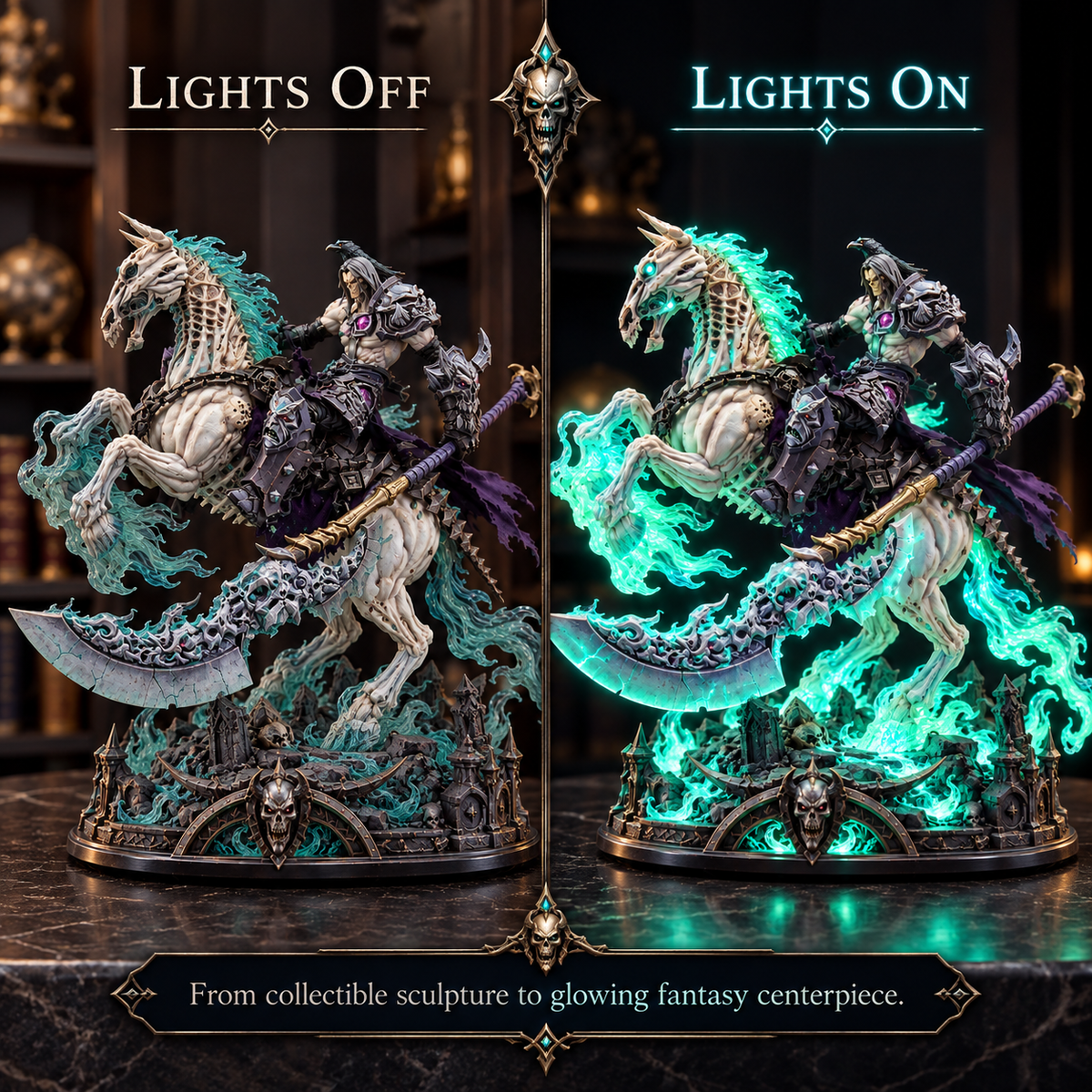 Wraith Rider lights off and lights on