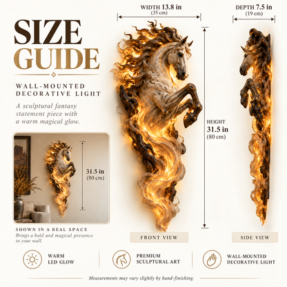 🔥Last Day 49% OFF -🦄 Celestial Flame Unicorn™ Wall Sconce – A Magical Guardian Awakens on Your Wall