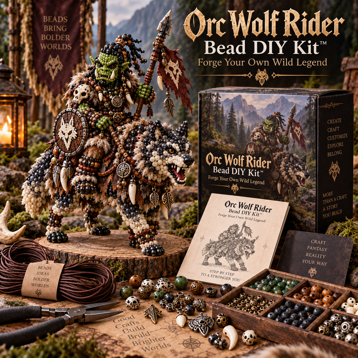 ⚔️ Orc Legends Bead DIY Kit™ – Build Your Own Fantasy Warrior