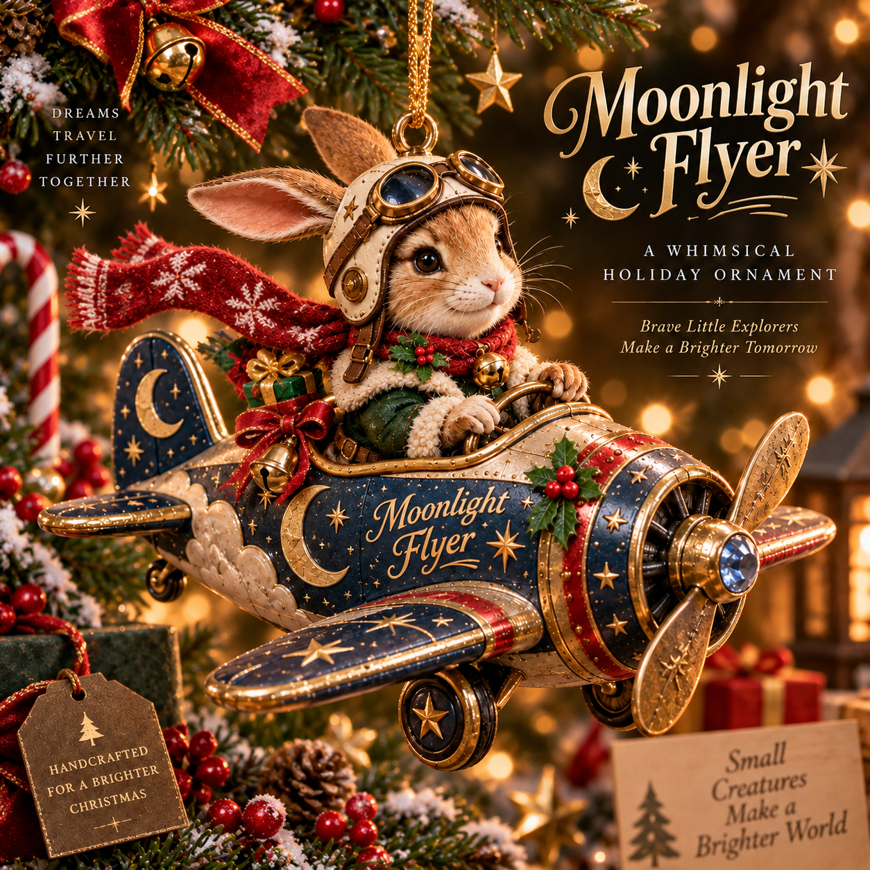 🎄✈️ Christmas Adventure Aviators Ornament Collection