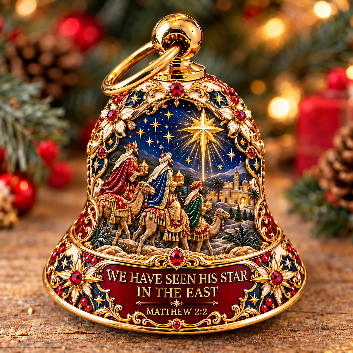 Follow His Star Scripture Bell