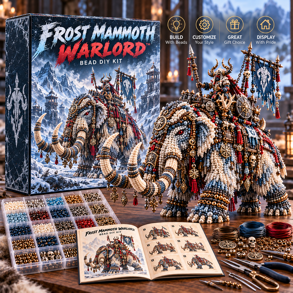 Frost Mammoth Warlord bead DIY kit