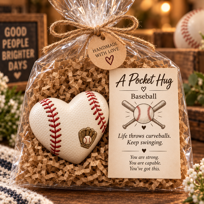 🏆 Sports Pocket Hug – Inspirational Keepsake Gift for Athletes & Sports Lovers ❤️