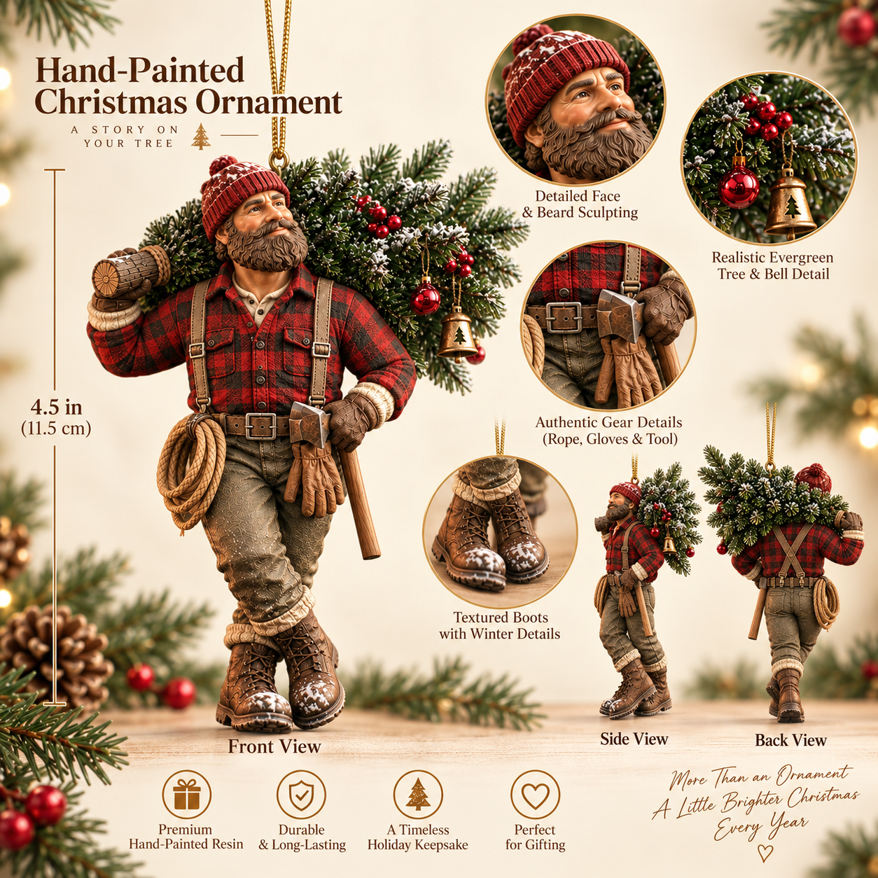 🔥Buy 3, Get 1 Free🎄✨ Christmas Ornament Collection 🔔🧸🏮