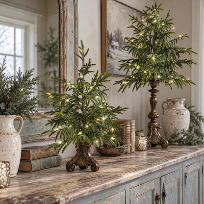 🔥Last Day 50% OFF- Vintage Lighted Norfolk Pine Trees