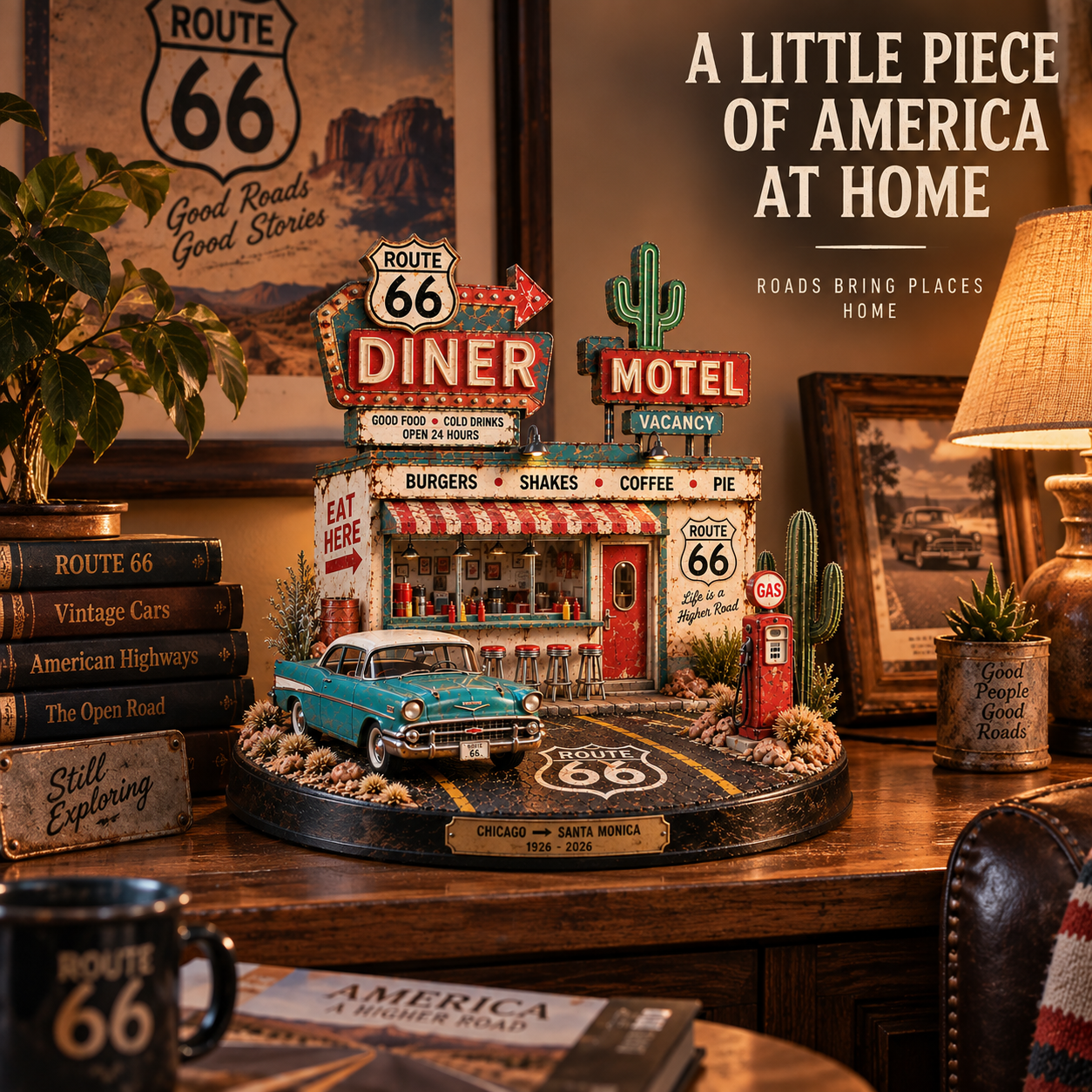 Route 66 collectible home display