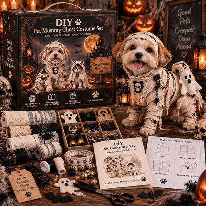 🐾🎃DIY Spooky Pet Costume Kit™ – Create Your Own Halloween Character For Your Furry Friend 👻🐶